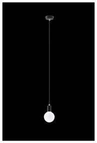 Черно висящо осветително тяло Bombilla - Sollux