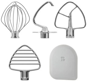 Планетарен миксер KitchenAid Artisan Blossom Exclusive Design 5KSM180LEELB, 300W, 4.7 л, Direct drive, 10 скорости, Накланяща се глава, Купа от кована мед, Билково зелен