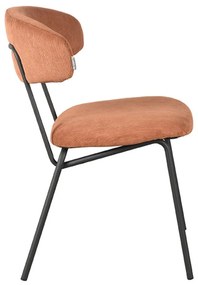 Кафяви трапезни столове в цвят коняк в комплект от 2 броя Zack - LABEL51