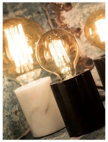 Бяла настолна лампа с мраморна основа Athens - it's about RoMi