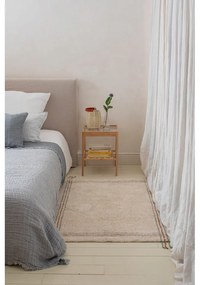 Кремав ръчно изработен памучен килим подходящ за пране 90x130 cm Cuisine Natural – Lorena Canals