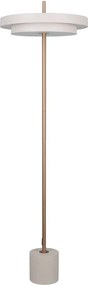 LED затъмняваща се подова лампа в цвят слонова кост (височина 138 cm) Keaton – Trio