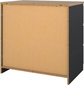 Тъмносив скрин 77x76x50 cm Naia – Tvilum