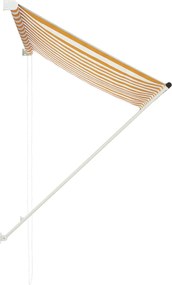 Сенник с падащо рамо, 150x150 см, жълто и бяло