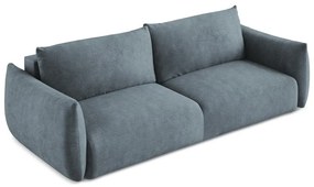 Син шенилов разтегателен диван 230 cm Leila – Makamii