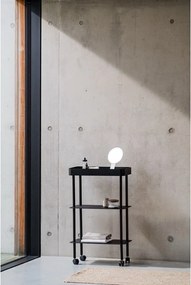 Черен метален подвижен стелаж 60x97x30 cm Nolle – noo.ma