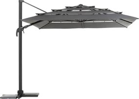Градински чадър със странична стойка Hesperide Melhia Multi, Накланящ се - Антрацит