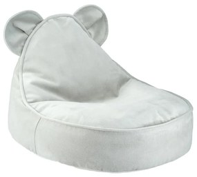 Кадифен детски пуф в цвят мента Bear – Wigiwama