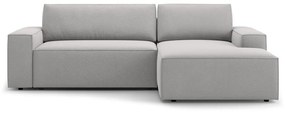 Светлосив разтегателен ъглов диван (десен ъгъл) Jodie – Micadoni Home