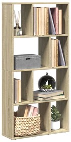 858149 vidaXL Библиотека, сонома дъб, 60x20x120 см, инженерно дърво