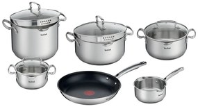 Комплект съдове от неръждаема стомана 10 бр. Duetto+ - Tefal