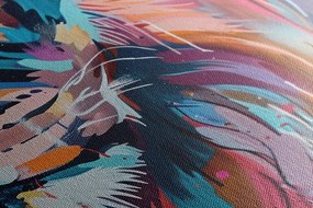 Картина на платно – Лъв с имитация на живопис