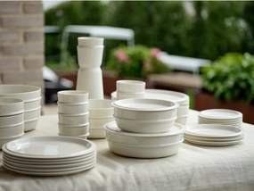 Кремава десертна порцеланова чиния ø 20 cm Eau – Zone