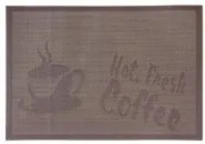 Подложка за хранене Hot Fresh Coffee 45x30см кафява (0193654) - Horecano