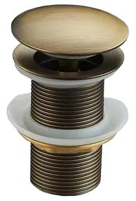 Mexen щепсел click-clack кръгъл, антик бронз - 79910-30