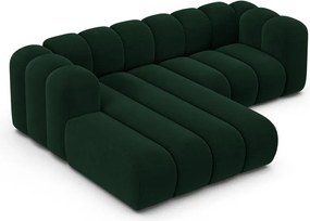 Тъмнозелен ъглов диван (ляв ъгъл) Lupine – Micadoni Home