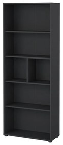 Антрацитна етажерка за книги 80x205 cm Sign - Tvilum