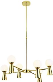 Висяща таванна лампа Kimolos 12лампи-Gold