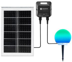 Aigostar-LED RGB димируема външна MESH лампа 20W/3,7V 4000mAh 2700-6500K IP65 диаметър 20 cm