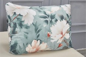 Тюркоазено единично спално бельо от микросатен 3 части 140x200 cm Selma – My House