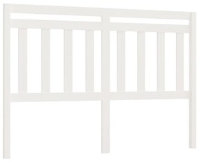 814105 vidaXL Горна табла за легло, бяла, 166x4x100 см, бор масив