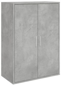 840488 vidaXL Бюфет бетонно сив 60x31x84 см инженерно дърво