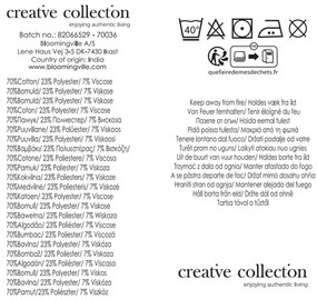 Зелено/бежово одеяло от рециклиран памук 130x160 cm Ugento – Bloomingville