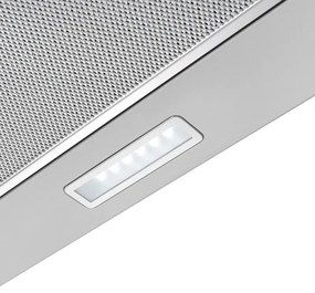 Абсорбатор Tesla DT600AX, 120W, 2 мотора, Алуминиев филтър, 350 m3/h, LED, Клас D, Инокс