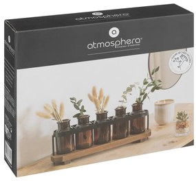 Комплект от 5 стъклени вази atmosphera Le Café Bordelais, H.34см