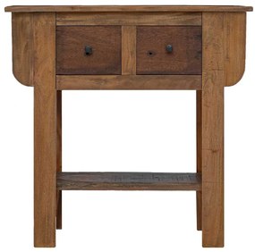 244509 vidaXL Конзолна маса, смесено рециклирано дърво, 80x35x80 см