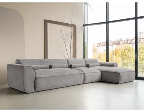 Светлосив ъглов диван (десен ъгъл) Flex Felix – Miuform