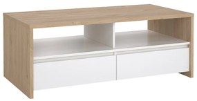 Масичка за кафе в бял и естествен цвят 60x120 cm Next – Tvilum