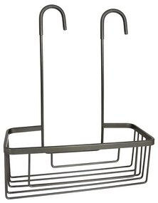 Gedy - Закачваща се етажерка за душ SMART 37,5x30 cm, металически сив