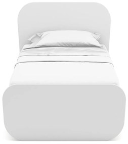 Бяло детско легло 90x190 cm от декор от бор с включена подматрачна рамка Esteban – Marckeric