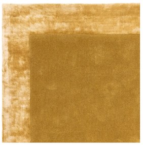 Ръчно изработен килим със смес от вълна в цвят жълта охра 160x230 cm Ascot – Asiatic Carpets