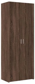 3281433 vidaXL Висок шкаф, кафяв дъб, 70x42,5x185 см, инженерно дърво