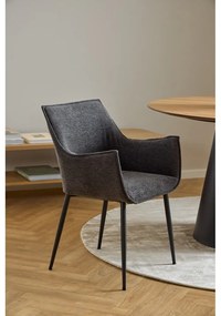 Тъмносив тапициран трапезен стол Bonita – Actona