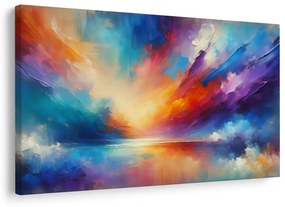 Картина на платно – Цветна симфония на небе и вода