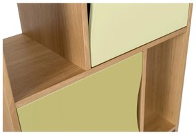 Зелен шкаф за книги 65x191 cm Avon - Woodman