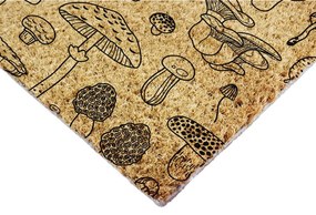 Изтривалка от кокосови влакна 40x60 cm Mushrooms – Artsy Doormats