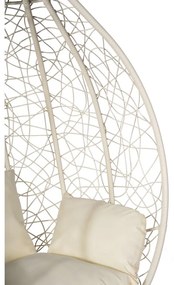Кремаво бяло висящо кресло от изкуствен ратан Noela - Bonami Selection