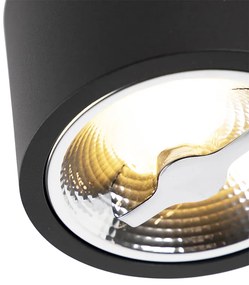 Модерен таванен прожектор черен AR111 с LED - Expert