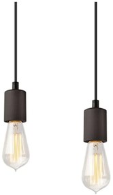 Черно висящо осветително тяло Leon - LAMKUR