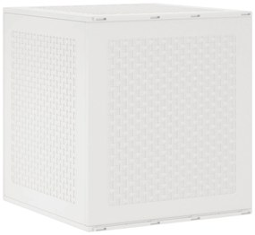 Sonata H Градински сандък за съхранение Бяло 55x53x57 см PP