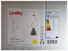 Lindby - Пендел MORTON 1xE27/60W/230V