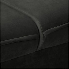 Тъмносив кадифен диван 138 cm Juli – Ropez