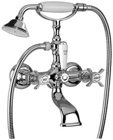 Смесител за баня Bugnatese Princeton with Ръчен душ-Chromium