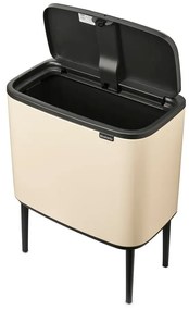 Бежово стоманено кошче за боклук, отваряне с докосване 36 l Bo Touch Bin – Brabantia