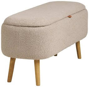 Бежова пейка от прежда с примки от букле Harlow – House Nordic