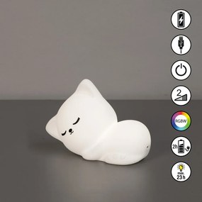 Бяла детска нощна лампа Mia – Fischer &amp; Honsel